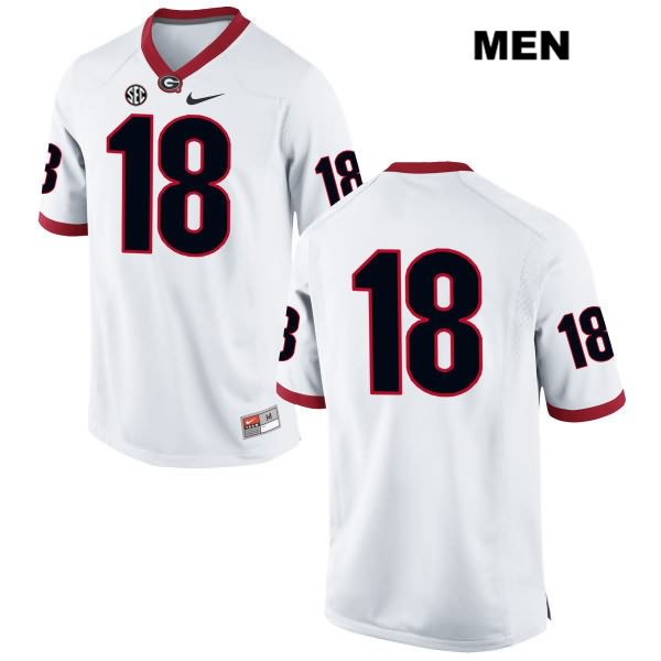 Georgia Bulldogs Men's Isaac Nauta #18 NCAA No Name Authentic White Nike Stitched College Football Jersey GZR2156UU